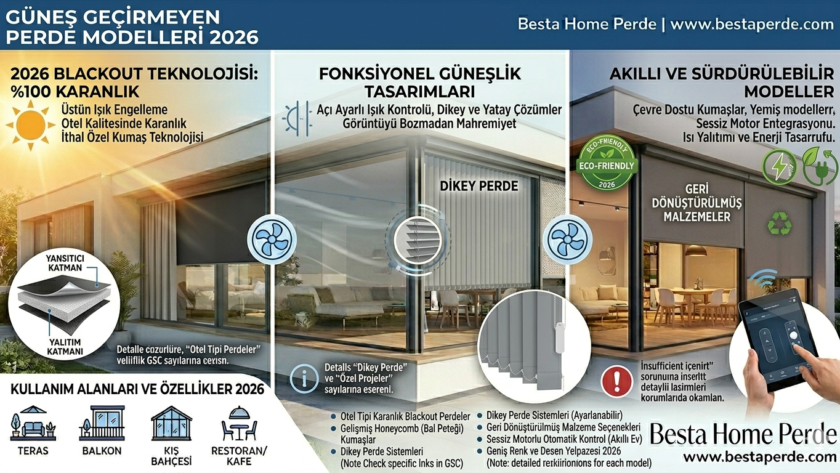Kocaeli'de bir yatak odasında güneş ışığını tamamen kesen gri blackout perde