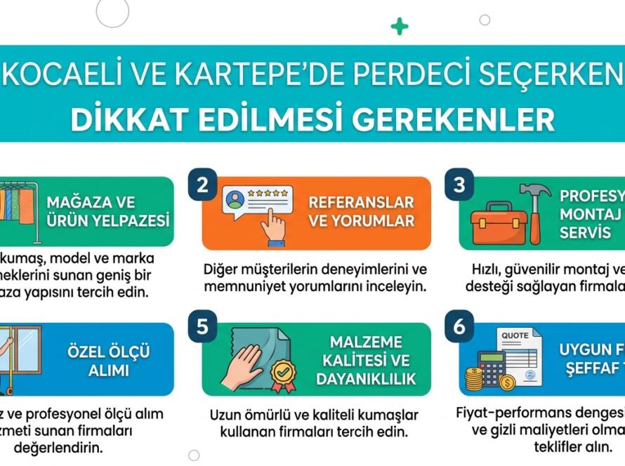 Kocaeli ve Kartepe'de perdeci seçerken dikkat edilmesi gerekenler