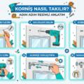 Korniş Nasıl Takılır? Yapışkanlı Korniş Sağlam mı, Matkap Şart mı?