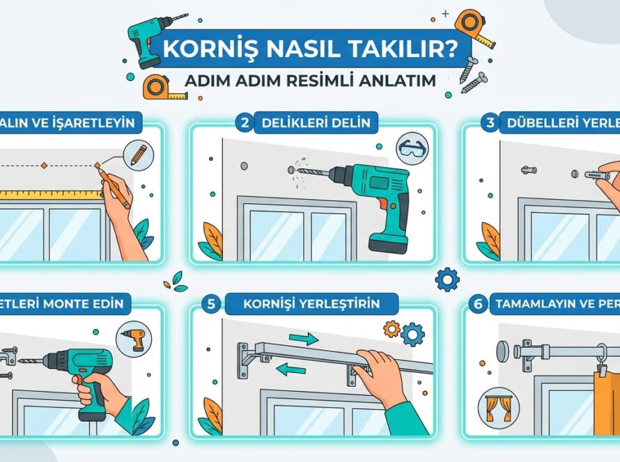 Korniş nasıl takılır, korniş montajı nasıl yapılır