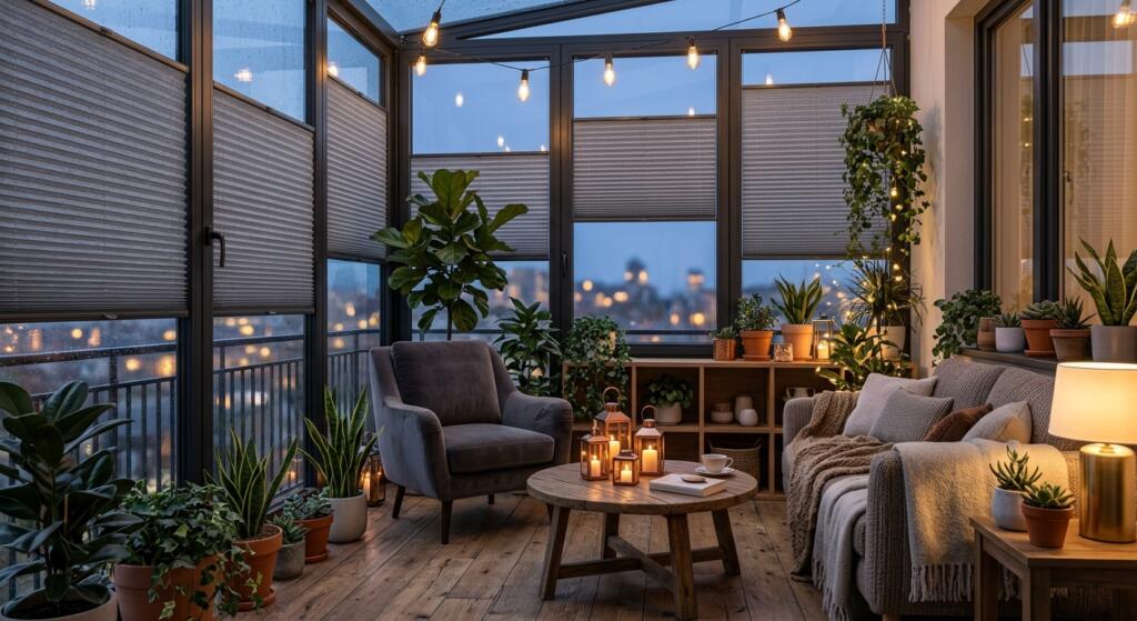 Cam Balkon Plise Perde