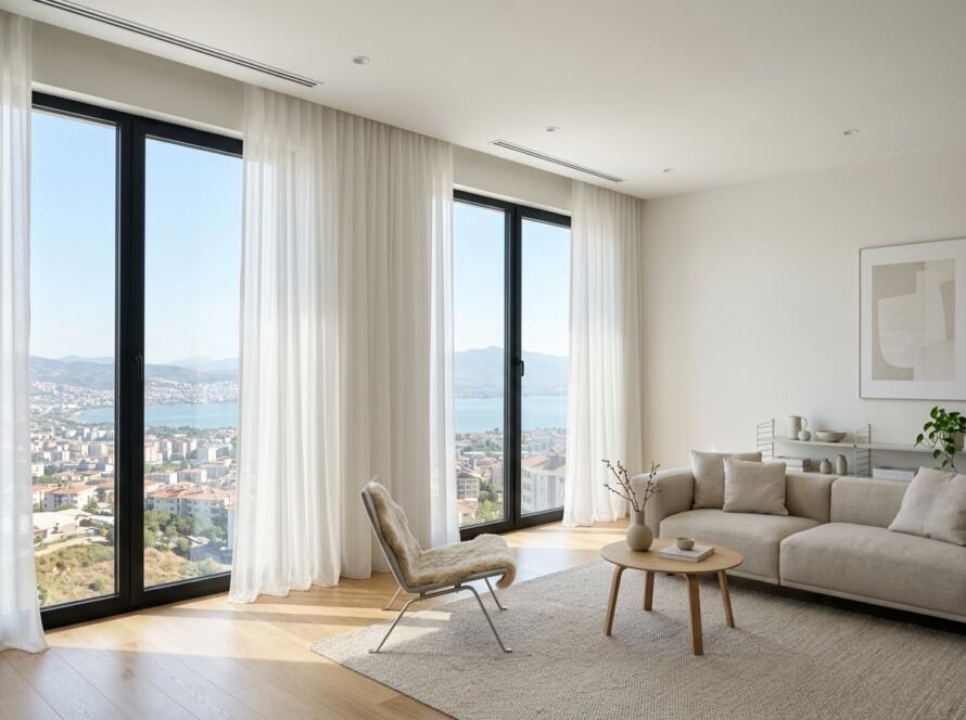 İzmit minimalist perde koleksiyonumuzdan evlere sade ve modern bir ferahlık katan lüks tasarımlar